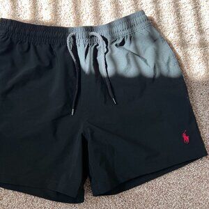 Polo by Ralph Lauren Mens Swim Trunks BLACK USED MEDIUM